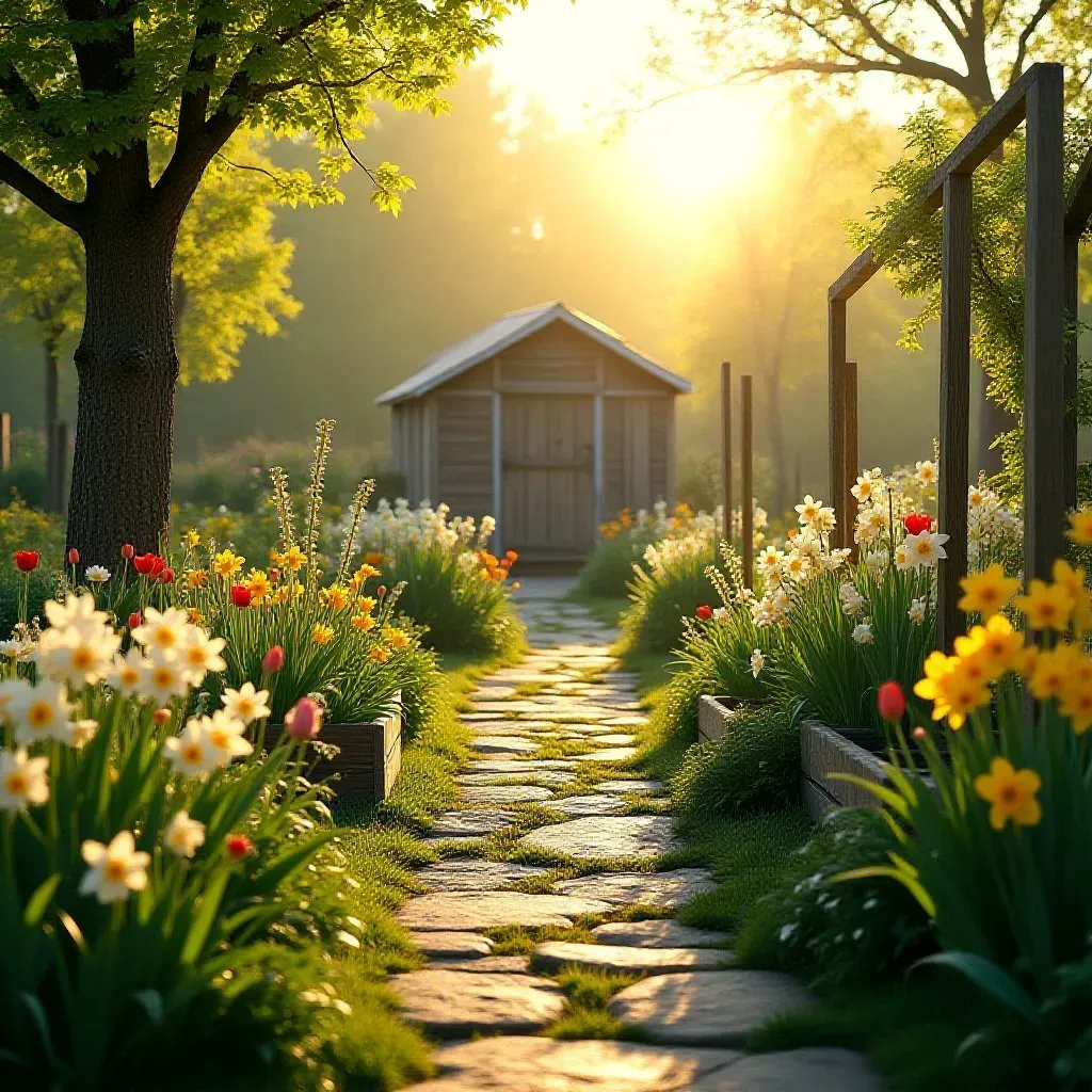 April in the Jardin Potager