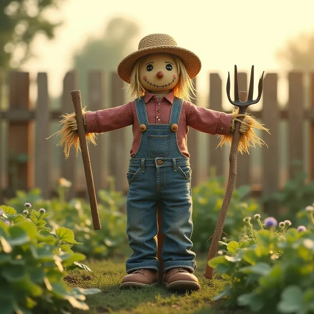How to Make a Scarecrow for Your Vegetable Garden