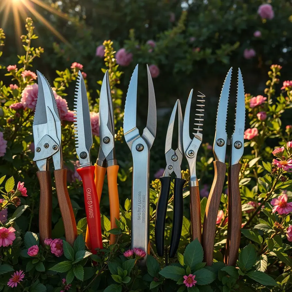 Les différents types d'outils de taille pour arbustes
