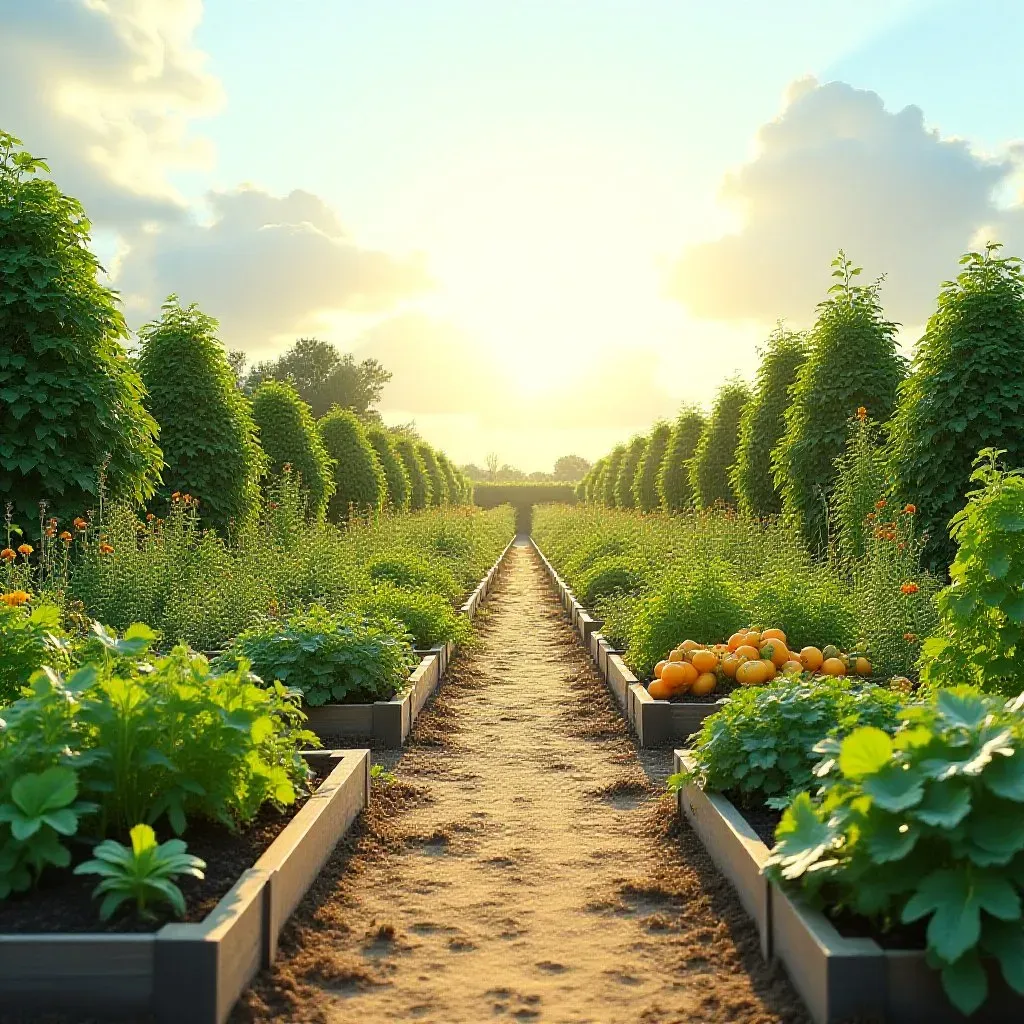 Modèle de jardin potager