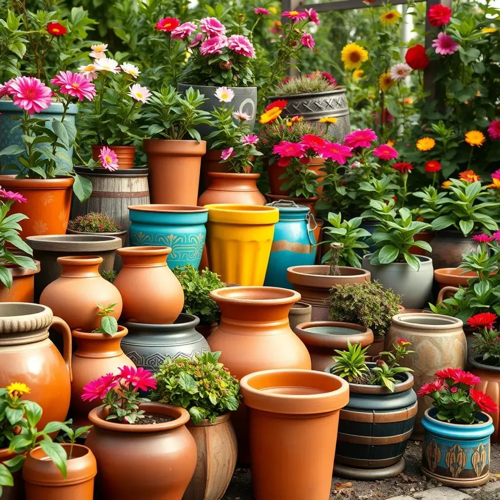 Types de pots décoratifs